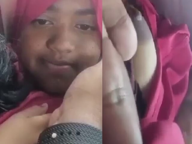 Chubby hijab girl boob sucking viral outdoor sex