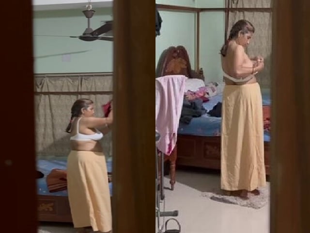 Mom wearing bra caught by horny son viral incest